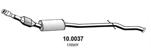 Katalysator vorne Asso 10.0037 von Asso