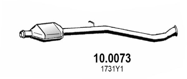 Katalysator vorne Asso 10.0073 von Asso