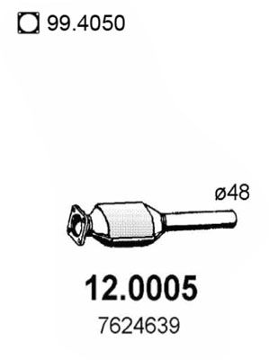 Katalysator vorne Asso 12.0005 von Asso