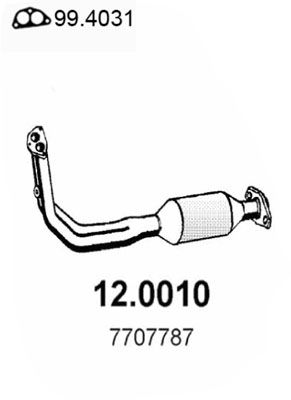 Katalysator vorne Asso 12.0010 von Asso