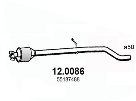 Katalysator vorne Asso 12.0086 von Asso