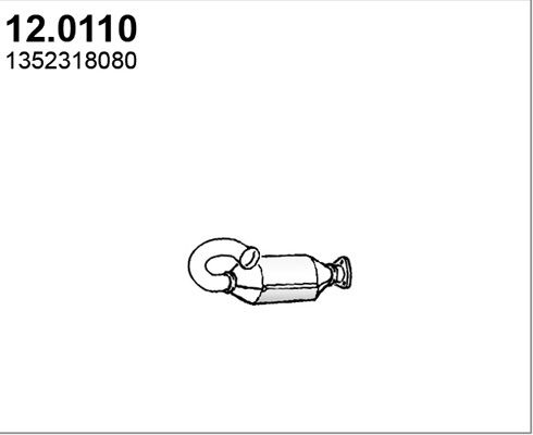Katalysator vorne Asso 12.0110 von Asso