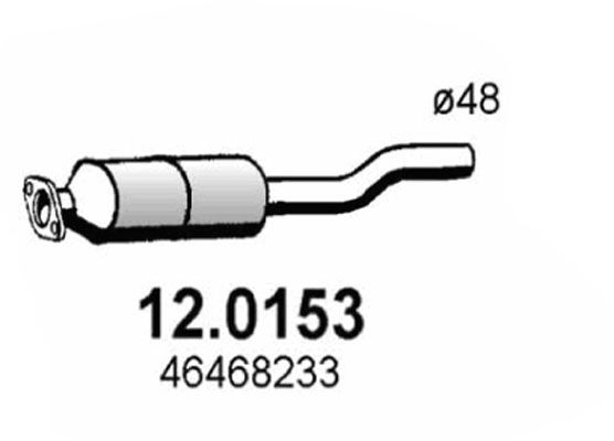 Katalysator vorne Asso 12.0153 von Asso