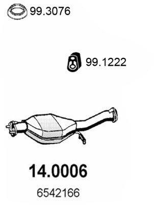 Katalysator vorne Asso 14.0006 von Asso