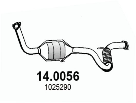 Katalysator vorne Asso 14.0056 von Asso