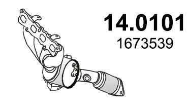 Katalysator vorne Asso 14.0101 von Asso