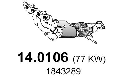 Katalysator vorne Asso 14.0106 von Asso