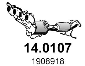 Katalysator vorne Asso 14.0107 von Asso