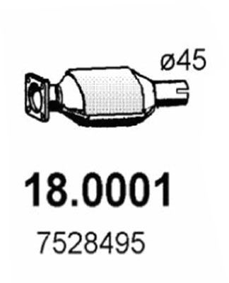 Katalysator vorne Asso 18.0001 von Asso