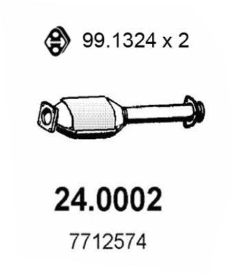 Katalysator vorne Asso 24.0002 von Asso