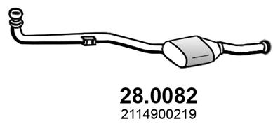 Katalysator vorne Asso 28.0082 von Asso