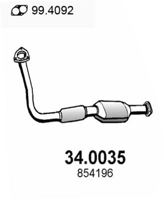 Katalysator vorne Asso 34.0035 von Asso