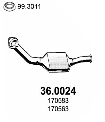 Katalysator vorne Asso 36.0024 von Asso