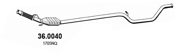 Katalysator vorne Asso 36.0040 von Asso