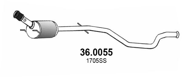 Katalysator vorne Asso 36.0055 von Asso