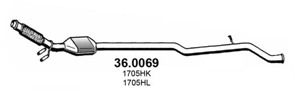 Katalysator vorne Asso 36.0069 von Asso