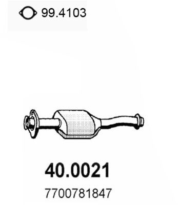 Katalysator vorne Asso 40.0021 von Asso