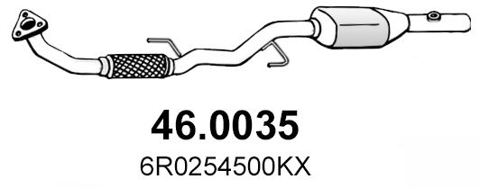 Katalysator vorne Asso 46.0035 von Asso