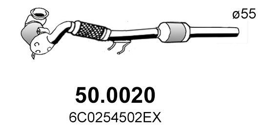 Katalysator vorne Asso 50.0020 von Asso