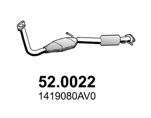 Katalysator vorne Asso 52.0022 von Asso