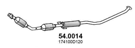 Katalysator vorne Asso 54.0014 von Asso