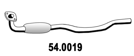 Katalysator vorne Asso 54.0019 von Asso