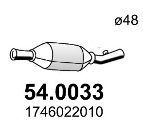 Katalysator vorne Asso 54.0033 von Asso