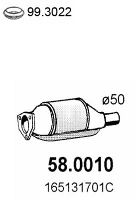 Katalysator vorne Asso 58.0010 von Asso