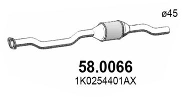 Katalysator vorne Asso 58.0066 von Asso