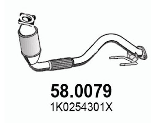 Katalysator vorne Asso 58.0079 von Asso