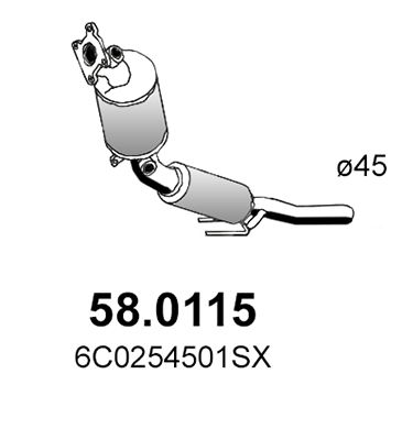 Katalysator vorne Asso 58.0115 von Asso