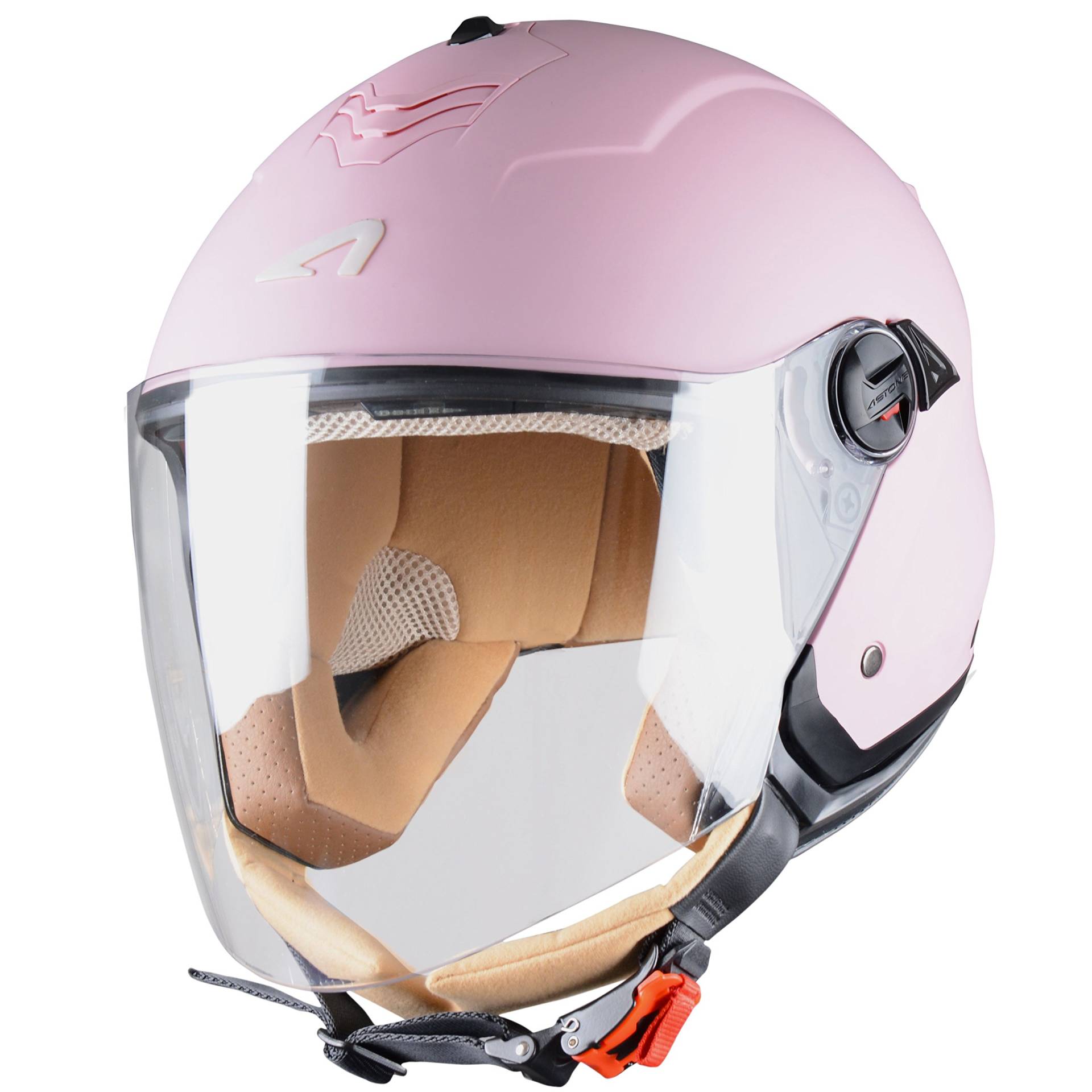 Astone Helmets Jethelm Mini Jet, Flamingo Pink, XL von Astone Helmets