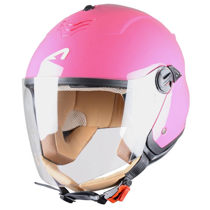 Astone Helmets Jethelm Mini Jet, Lipstick Pink, L von Astone Helmets