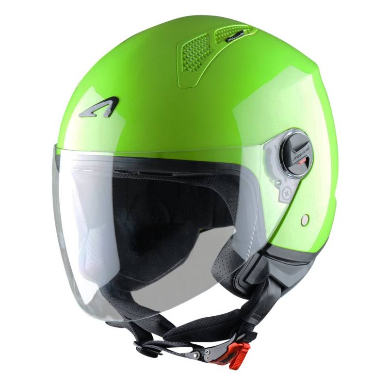 Astone Helmets - MINIJET monocolor- Casque jet - Casque jet urbain - Casque moto et scooter compact - Coque en polycarbonate - Army L von Astone Helmets