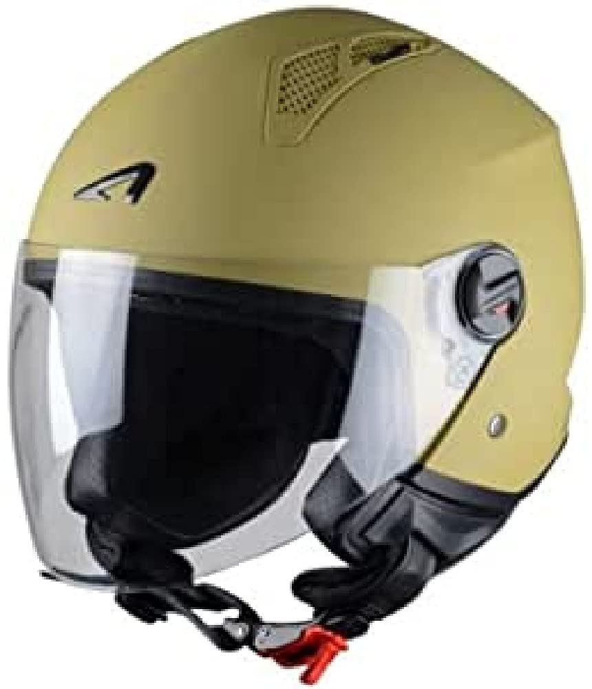 Astone Helmets - MINIJET monocolor - Casque jet - Casque jet urbain - Casque moto et scooter compact - Coque en polycarbonate -Desert S von Astone Helmets