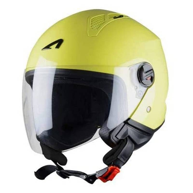 Astone Helmets - MINIJET monocolor - Casque jet - Casque jet urbain - Casque moto et scooter compact - Coque en polycarbonate - Lemon S von Astone Helmets