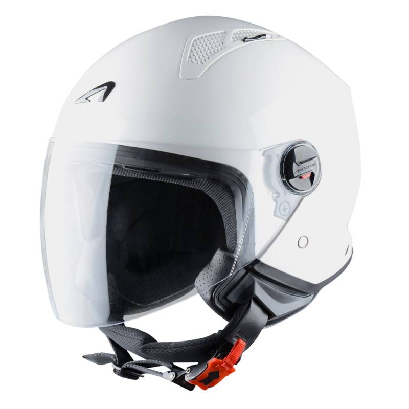 Astone Helmets - MINIJET monocolor - Casque jet - Casque jet urbain - Casque moto et scooter compact - Coque en polycarbonate -White Gloss S von Astone Helmets