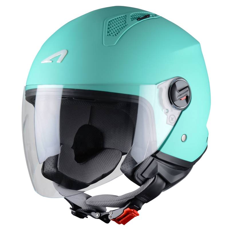 Astone Helmets Mini Jethelm, Minze Grün, XS von Astone Helmets