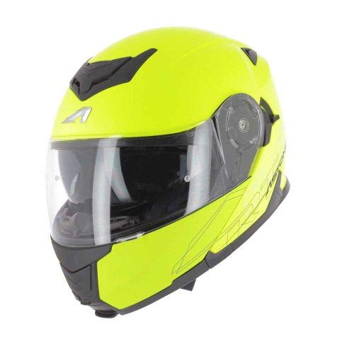 Astone Helmets RT1200 Monocolor Motorradhelm, Klapphelm, Klapphelm, Klapphelm, Klapphelm, Motorradhelm, zugelassen für Polycarbonat, Neon Yellow L von Astone Helmets