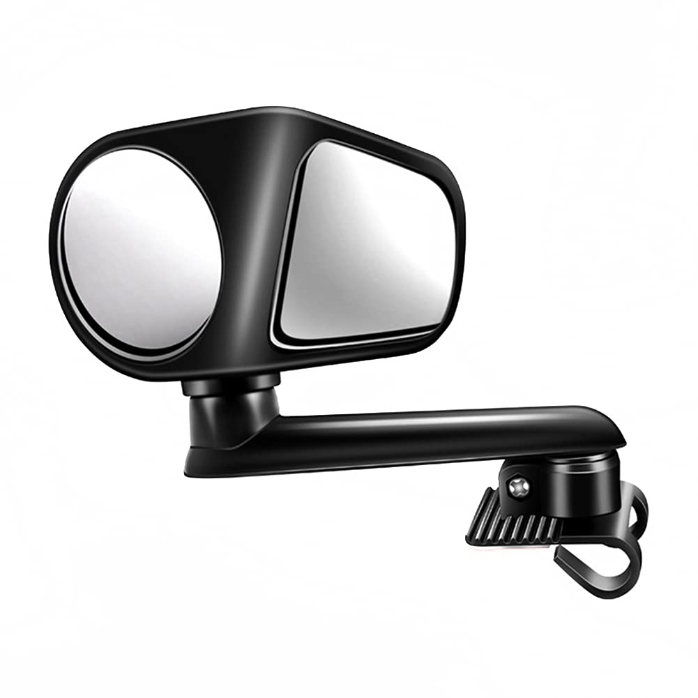 2-in-1 Auto Toter Winkel Spiegel, Asudaro Auto Blind Spot Spiegel Konvexer Rückspiegel Doppelseitiger Autospiegel 360-Grad Weitwinkel Parkspiegel Auto Totwinkel Seite konvexen Spiegel,Schwarz Links von Asudaro