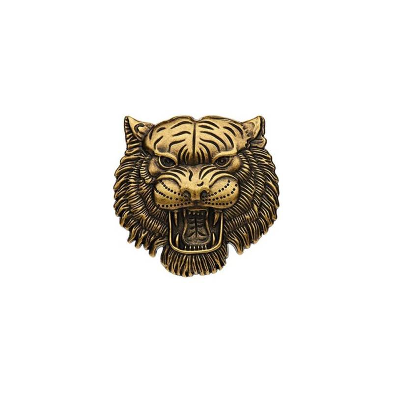 3D Metall Aufkleber Auto, Asudaro, Tigerkopf Totem Autoaufkleber Tigerkopf Metallaufkleber Abzeichen 3D Zinklegierung Auto Aufkleber Auto Außen Emblem Abzeichen 3D Aufkleber Dekoration,Bronze- von Asudaro