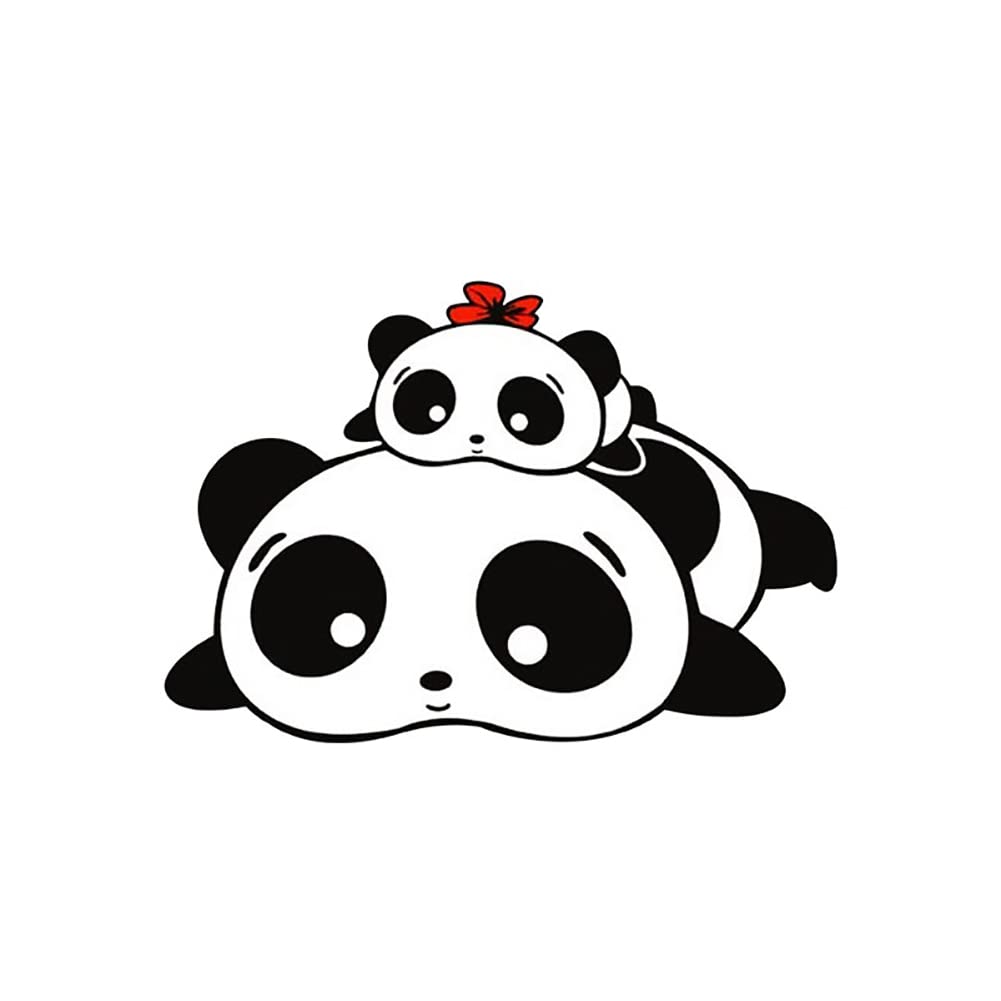 3D Panda Aufkleber,Asudaro Kleiner Panda-Autoaufkleber Lustige Persönlichkeit Autoaufkleber mit Niedlichem Panda-Motiv Vinyl Sticker für Skateboard Gepäck Motorrad Fahrrad Wasserdicht Aufkleber,L von Asudaro