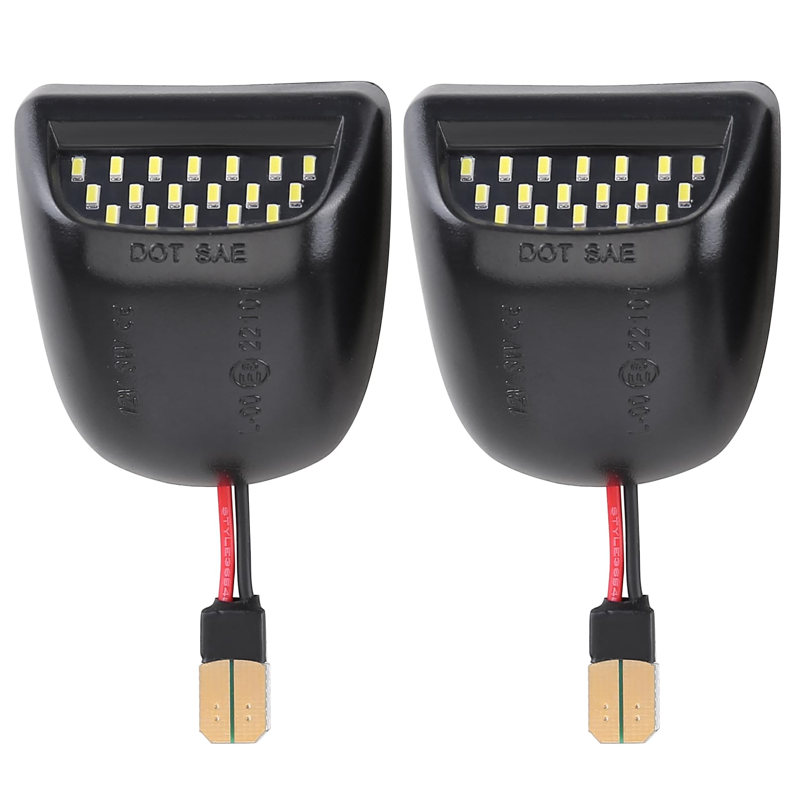 Asudaro Auto Kennzeichenbeleuchtung 22794700, 2Pcs LED Kennzeichenbeleuchtung 12 V Rückansicht Licht 22794700 für Wohnmobil Transporter LKW SUV Anhänger Wohnwagen von Asudaro