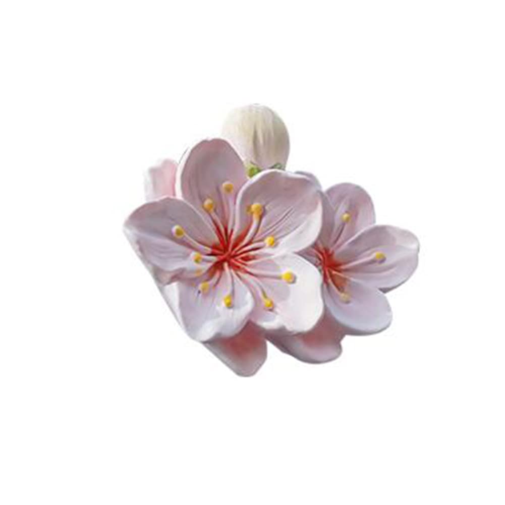 Auto Aromatherapie Luftauslass Clip,Asudaro Pinke Blume Aromatherapie Diffusor Clip Peach Blossom Auto Klimaanlage Outlet Aromatherapie-Clip Auto Luftauslass Lufterfrischer Innendekor Zubehör,Weiß von Asudaro