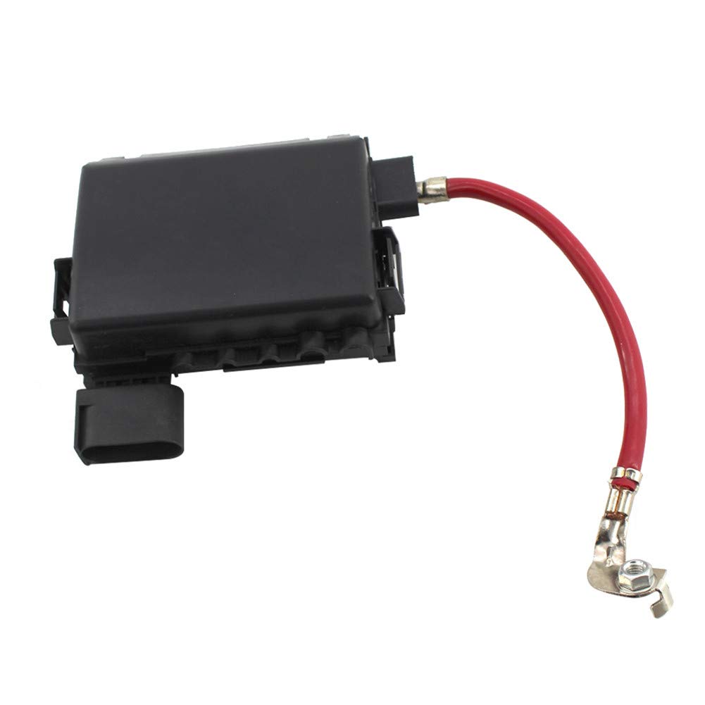 Auto Batterie Sicherung Box Halter Terminal 1J0 937 550 A Sicherungshalter Autobatterie Sicherungskastenhalter Autobatterie Sicherungskasten Halter Kompatibel mit Bora Golf 4 1998-2005,Schwarz von Asudaro