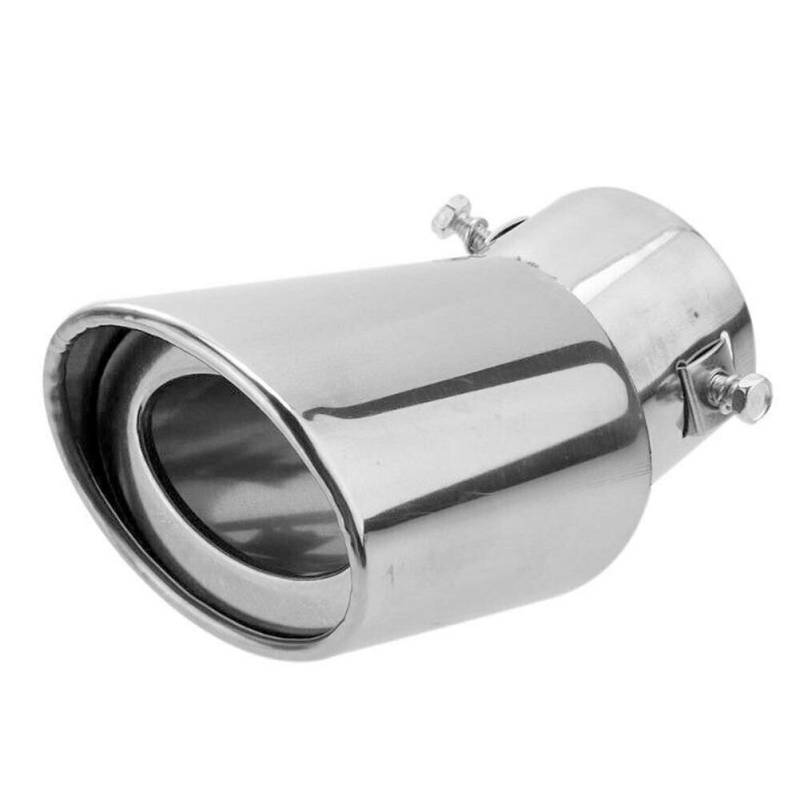 Auto Endrohr, Asudaro Auto Auspuffendrohr Auspuffspitze Edelstahl Auspuffblende Auspuff Schalldämpfer Endrohr Heck Schalldämpfer Spitze Sound Auspuff Endrohr für Rohrdurchmesser 38 bis 58 mm,Silber von Asudaro