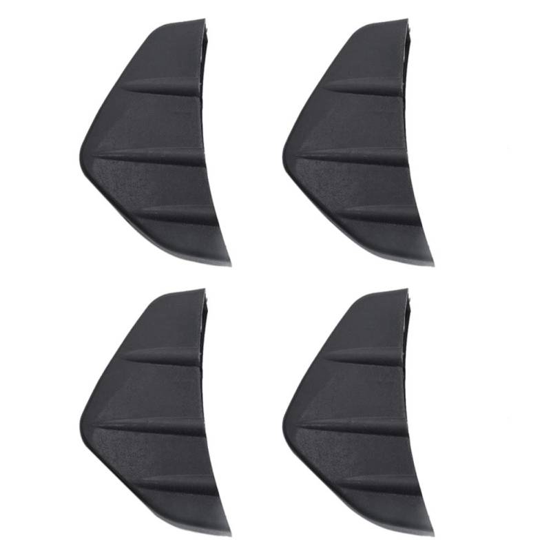 Auto Heckstoßstangendiffusor Lippe, Asudaro 4 Stück Auto Heckstoßstange Diffusor, Auto Stoßstange Seitenschutz Splitter Deckel Shark Fin Spoiler Protector Cover für Heckspoiler Spoiler,Schwarz von Asudaro