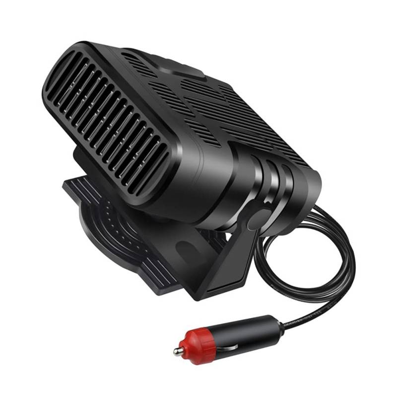 Auto Heizlüfter, Asudaro 12V 24V Auto Heizung Heizlüfter Tragbar Auto Heizung Entfroster und Kühlventilator Auto Heizungen Defroster Fenster Demister Warm Werkzeug Zigarettenanzünder,120W 12V schwarz von Asudaro