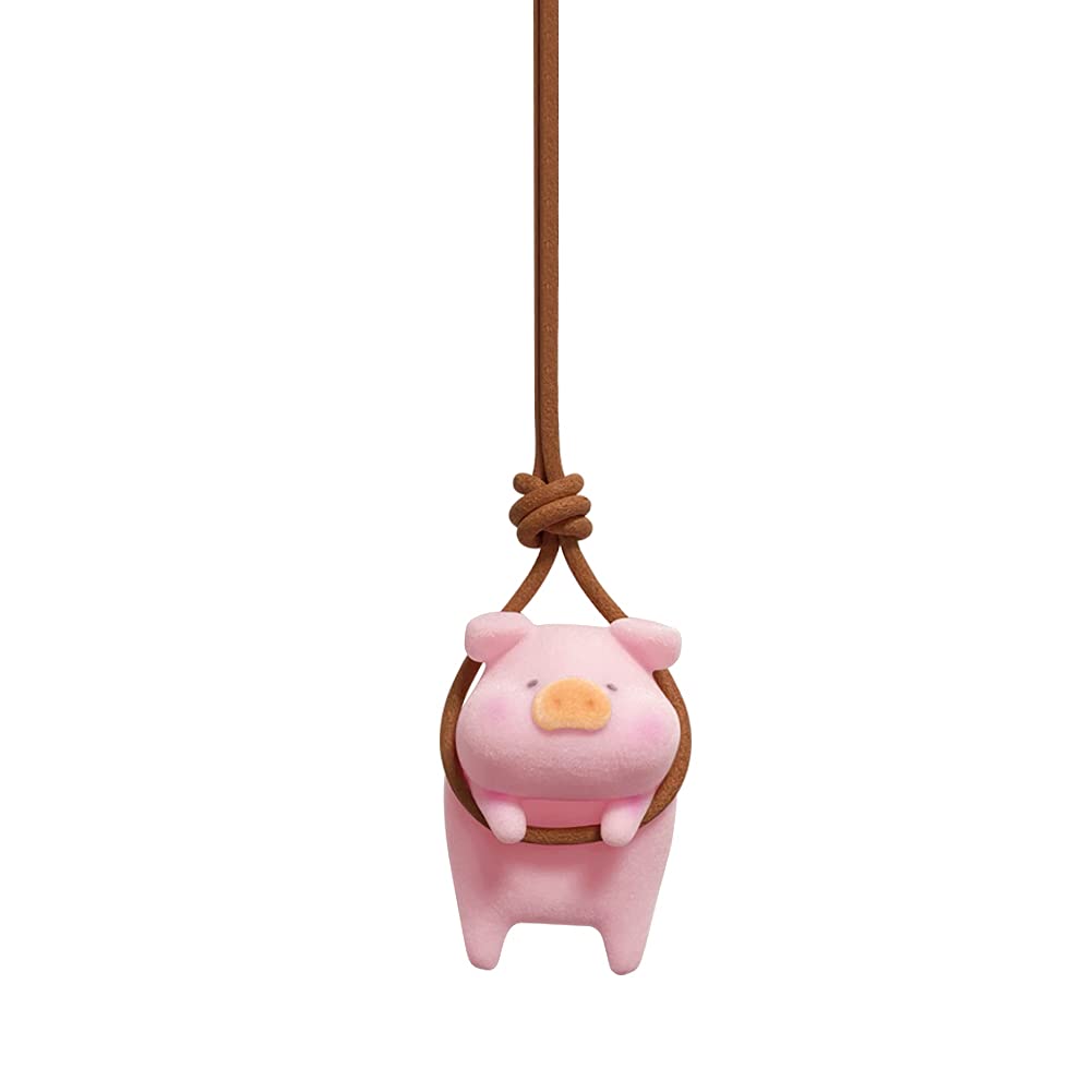 Auto Innenspiegel hängen Anhänger,Asudaro Niedliches Schwein Auto Anhänger Auto Rückspiegel Dekoration Anhänger Auto hängende Ornamente Auto Innendekoration Ornament Auto Innen Styling Zubehör,Rosa von Asudaro