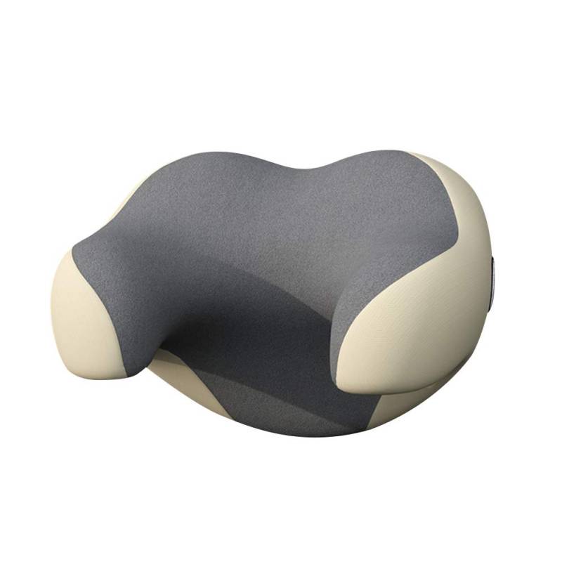 Auto Nackenkissen, Asudaro Memory Foam Reisekissen Auto Neck Pillow Shaped Memory Reisekissen U-förmiges Reisekissen Einstellbares Schlafkissen Kopfkissen Auto Kopfstuetze Kisse,Aprikosengrau von Asudaro